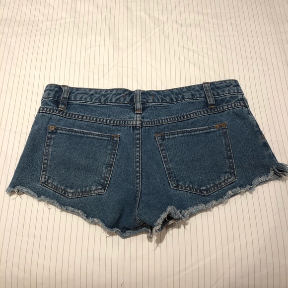 Free People denim cut off shorts - Picture 2 of 5